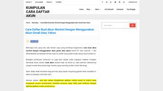 
                            8. Cara Daftar Buat Akun Wechat Dengan Menggunakan Akun Gmail ...