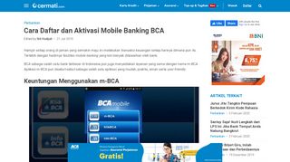 
                            6. Cara Daftar dan Aktivasi Mobile Banking BCA - Cermati