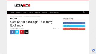 
                            6. Cara Daftar dan Login Tokenomy Exchange - Intanblog