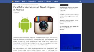 
                            5. Cara Daftar dan Membuat Akun Instagram di Android - Maxmanroe.com