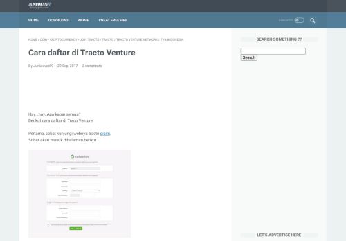 
                            11. Cara daftar di Tracto Venture - juniawan89.blogspot.com