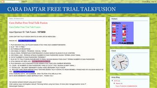 
                            7. Cara Daftar Free Trial Talk Fusion