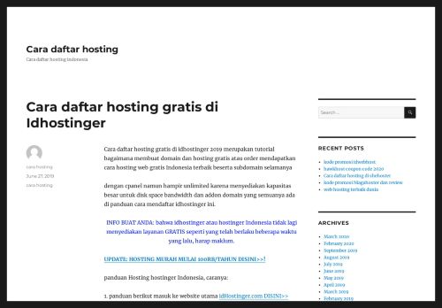 
                            13. Cara daftar hosting gratis di Idhostinger