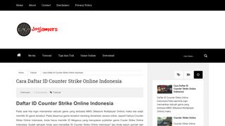 
                            7. Cara Daftar ID Counter Strike Online Indonesia | Jogjamers