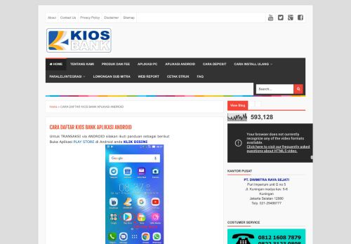 
                            9. CARA DAFTAR KIOS BANK APLIKASI ANDROID