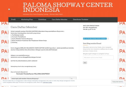 
                            12. Cara Daftar Member « PALOMA SHOPWAY CENTER INDONESIA