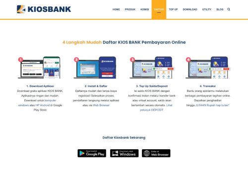 
                            5. Cara Daftar Mitra Kiosbank dan Top Up Deposit/Saldo