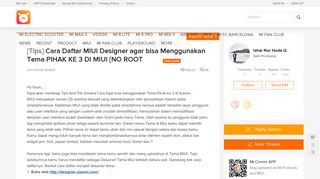 
                            3. Cara Daftar MIUI Designer agar bisa Menggunakan Tema PIHAK KE 3 DI ...