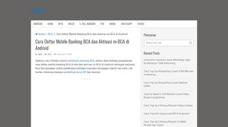 
                            7. Cara Daftar Mobile Banking BCA dan Aktivasi m-BCA di Android ...