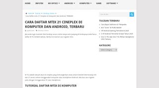 
                            6. Cara Daftar mtix 21 Cineplex di Komputer dan Android, TERBARU ...