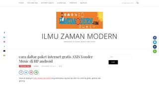 
                            7. cara daftar paket internet gratis AXIS Yonder Music di HP android ...