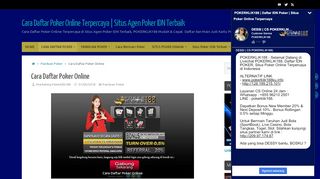 
                            11. Cara Daftar Poker Online | Daftar Judi Poker Online Uang Asli