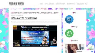 
                            8. CARA DAFTAR POKERDEWI - PokerOnline