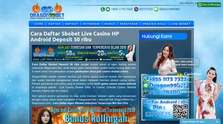 
                            4. Cara Daftar Sbobet Live Casino HP Android Deposit 50 ribu