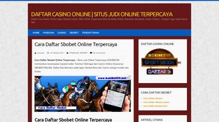 
                            12. Cara Daftar Sbobet Online Terpercaya - Cara Daftar Sbobet Casino