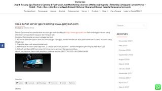 
                            7. Cara daftar server gps tracking www.gpsyeah.com - Dunia Gps