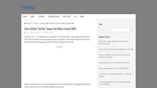 
                            8. Cara Daftar Twitter Tanpa Verifikasi Lewat SMS - Penablog