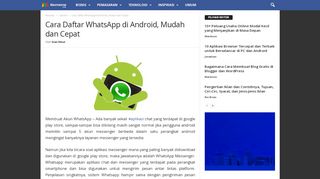 
                            5. Cara Daftar WhatsApp di Android, Mudah dan Cepat - Maxmanroe.com