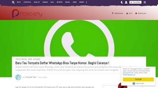 
                            10. Cara Daftar WhatsApp Tanpa Nomor HP & Dengan Nomor HP, 5x Klik