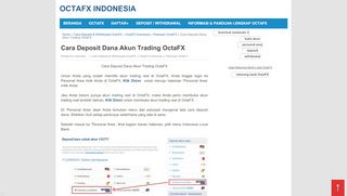 
                            8. Cara Deposit Dana Akun Trading OctaFX | OctaFX Indonesia