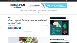 
                            9. Cara deposit Fasapay untuk trading di olymp Trade | Bisnis Affiliasi