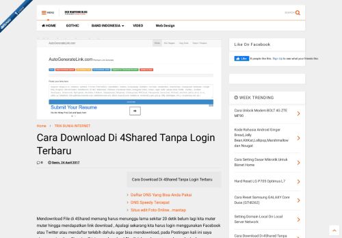 
                            13. Cara Download Di 4Shared Tanpa Login Terbaru - eko wahyono blog