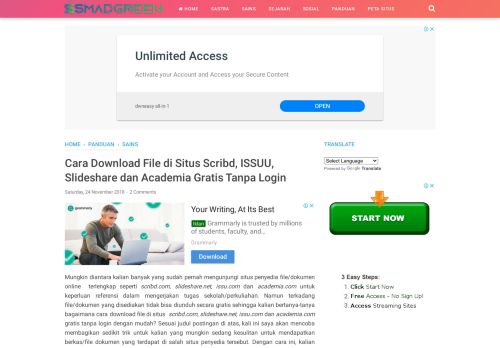 
                            13. Cara Download File di Situs Scribd, ISSUU, Slideshare dan Academia ...