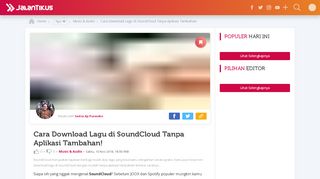 
                            11. Cara Download Lagu di SoundCloud Tanpa Aplikasi Tambahan ...