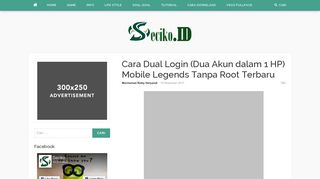 
                            5. Cara Dual Login (Dua Akun dalam 1 HP) Mobile Legends Tanpa Root ...