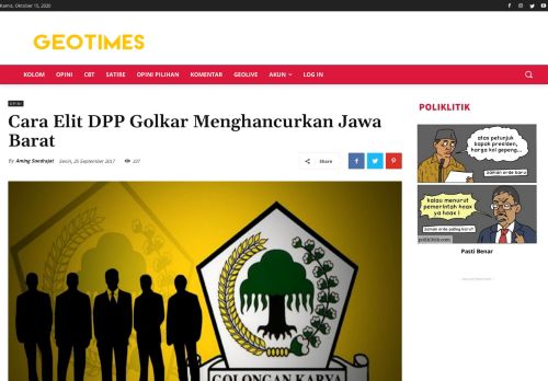 
                            8. Cara Elit DPP Golkar Menghancurkan Jawa Barat | GEOTIMES