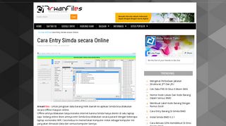 
                            8. Cara Entry Simda secara Online | ArwanFiles