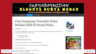 
                            8. Cara Gampang Transaksi Pulsa Melalui SMS Di Portal Pulsa ...