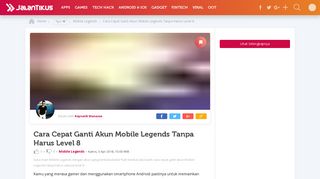 
                            12. Cara Ganti Akun Mobile Legends Tanpa Harus Sampai Level 8 ...