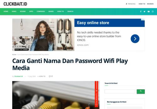 
                            2. CARA GANTI NAMA DAN PASSWORD WIFI PLAY MEDIA - Clickbait