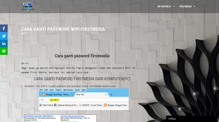 
                            3. cara ganti password firstmedia