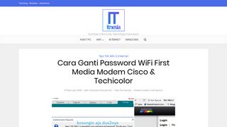 
                            4. Cara Ganti Password WiFi First Media Modem Cisco & Techicolor ...