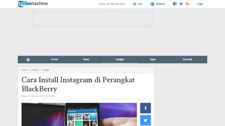 
                            8. Cara Install Instagram di Perangkat BlackBerry - Tribunnews.com