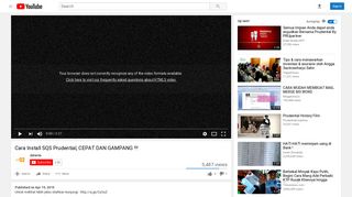 
                            11. Cara Install SQS Prudential, CEPAT DAN GAMPANG !!! - YouTube