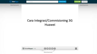 
                            5. Cara Integrasi/Commisioning 3G Huawei - ppt download