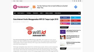 
                            9. Cara Internet Gratis Menggunakan WIFI ID Tanpa Login 2018 ...