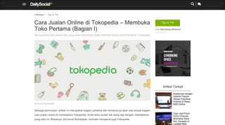 
                            9. Cara Jualan Online di Tokopedia - Membuka Toko Pertama (Bagian I ...