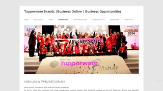 
                            2. CARA LOG IN TWBIZNET.COM.MY | Tupperware Brands  ...