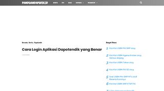 
                            7. Cara Login Aplikasi Dapotendik yang Benar - panduandapodik.id
