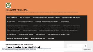 
                            13. Cara Login Avo Hni Hpai – HALALMART HNI _ HPAI