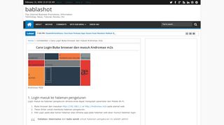 
                            4. Cara Login Buka browser dan masuk Andromax m2s - bablashot