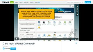 
                            12. Cara login cPanel Dewaweb on Vimeo