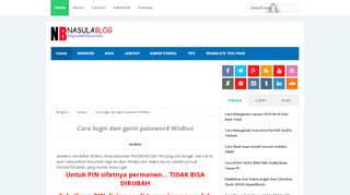 
                            1. Cara login dan ganti password WisBux - BlogULA
