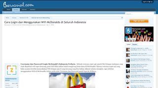 
                            3. Cara Login dan Menggunakan Wifi McDonalds di Seluruh Indonesia ...