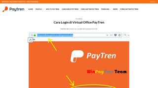 
                            3. Cara Login di Virtual Office PayTren – WinPaytren.com