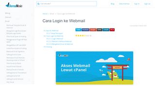 
                            3. Cara login di webmail melalui cpanel hosting untuk ... - DomaiNesia